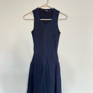 Theyskens Theory Silk Sleeveless Dress Xs 100% Silk Flowy Business Button 0